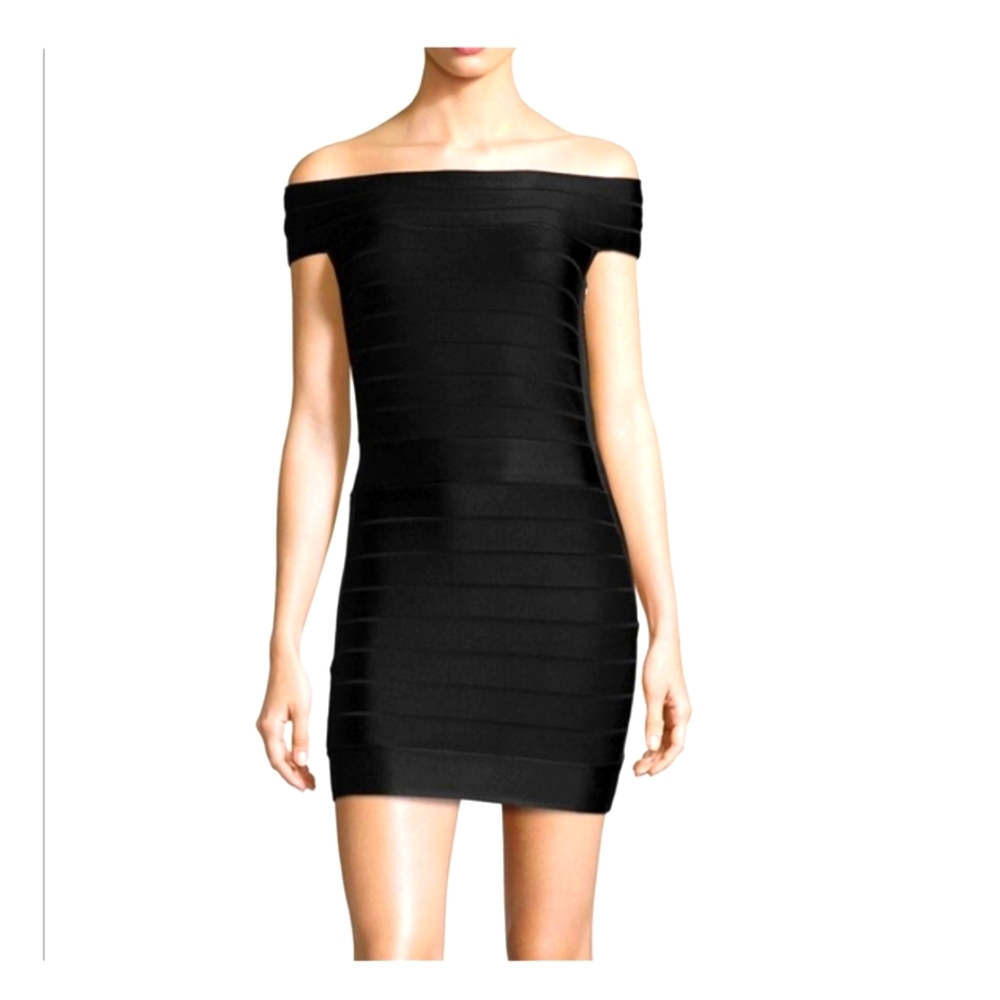 French Connection Off-the-Shoulder Bandage Dress